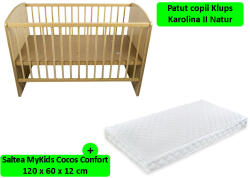 Klups Patut Klups Karolina II Natur + Saltea 12 MyKids (00009502)