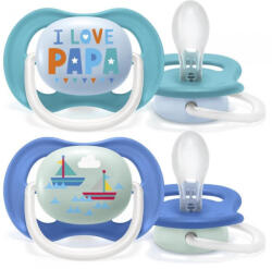 Philips Ultra air Happy 6-18 hó játszócumi - I love papa