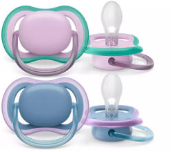Philips Ultra Air Neutral Játszócumi 6-18 Hónapos Korosztály Kék Színben Lányoknak 2db (SCF085/34) (SCF085/34)