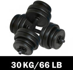 vidaXL Set gantere 30kg (2x15kg) (90267)