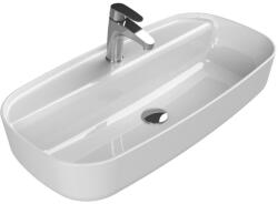 CeraStyle Top Counter Pultra Ültethető Porcelán Mosdó - 80 x 40 cm, Aqua