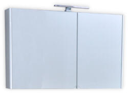 TMP cabinets Sharp Tükrös Fürdőszobai Szekrény - LED Világítással, 75 cm