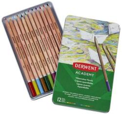 Derwent 12 db Derwent Academy akvarell ceruza készlet, kiváló minőségű, különböző színekben (DW2301941)