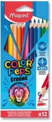 Maped háromszög alakú zsírkréta "COLOR' PEPS STRONG" 12 db-os készlet