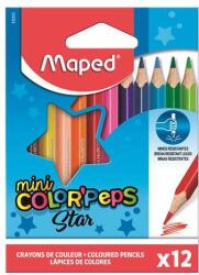 Maped Color`Peps Star Mini Színes Ceruza Készlet - Háromszögletű, 12 Szín (832500)