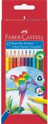Faber-Castell Színes ceruza készlet, háromszögletű, FABER-CASTELL "Papagáj", 12 különböző szín (TFC116512) - fiorex