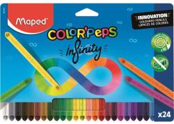 Maped Színes ceruza készlet, háromszögletű, MAPED "Color`Peps INFINITY", 24 különböző szín (IMA861601)