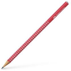 Faber-Castell Grafitceruza, B, háromszögletű, FABER-CASTELL "Sparkle", cukornád piros (TFC118240)