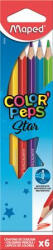 Maped Színes ceruza készlet, háromszögletű, MAPED "Color'Peps Star", 6 különböző szín