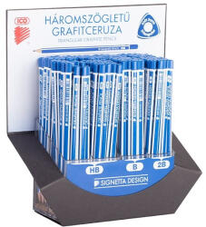 ICO Signetta Display Háromszögletű Grafitceruza HB/B/2B 184 Darabos