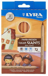 LYRA Color Giant Színes Ceruza 12 Darabos Bőrtónusú