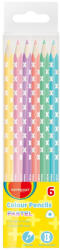 Keyroad Színes ceruza készlet háromszögletű Keyroad Pastel 6 klf. pasztell szín (38494) - printsisters