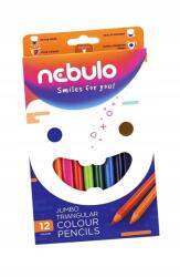 Nebulo Színesceruza Háromszögletű Jumbo 12 Szín Nebul (80024)