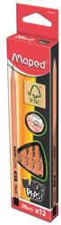 Maped Grafitceruza, 2B, háromszögletű, MAPED "Black`Peps" - 12db (IMA850022D)