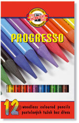 KOH-I-NOOR Progresso 8756 Tömör Színesceruza Készlet - 12 db, Normál, Kerek (8756012007PZ)