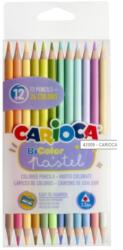 CARIOCA Bi-Color 12db-os pasztell színű két végű színes ceruza szett - Carioca