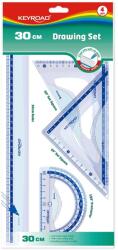 Keyroad Vonalzó - Készlet, 30 cm, 4 db/Bliszter,