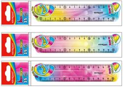 Keyroad Vonalzó - 15 cm, Flexibilis, Flex Draw, Színátmenetes