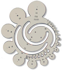 KOH-I-NOOR Radius Sablon - Füst Színű
