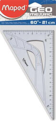 Maped Háromszög vonalzó, műanyag, 60°, 21 cm, MAPED "Geometric