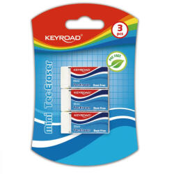 Keyroad Radír, PVC mentes 3 db/bliszter Keyroad Tec Eraser (KR971023) - cartridge