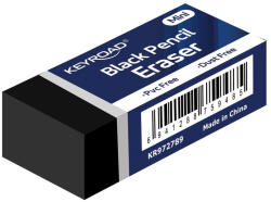 Keyroad Radír, 30 db/display, Keyroad Tec Black, fekete (54294)