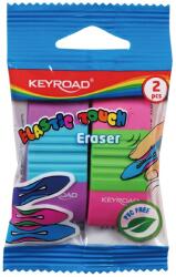 Keyroad Radír - PVC Mentes, 2 db/Bliszter, Elastic Touch, Vegyes Színek