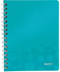 Leitz jegyzetfüzet WOW A5, PP, vonalas, jégkék (46390051)