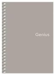 Shkolyaryk Publishing House Genius Spirálfüzet - A6, Kockás, 80 Lap, PP Borító, Vegyes Szín (A6-080-6807K)