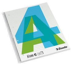 Esselte Spirálfüzet A4, 70lap perforált lyukasztott vonalas Esselte (62901) - best-toner