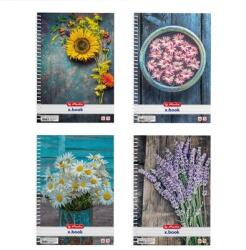 Herlitz Flower A4 70lapos vonalas spirálfüzet (09542879) (09542879)