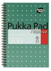 Pukka Pad Metallic Jotta Spirálfüzet - A5, 100 Lapos, Kockás (JM021-SQUARED)