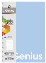Shkolyaryk Publishing House Genius Pastel Spirálfüzet - A4, Vonalas, 80 Lap, PP Borító, Vegyes Szín (A4-080-6801L)