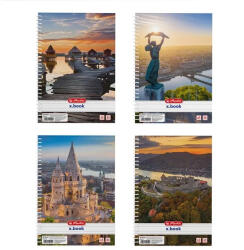 Herlitz 09542960 Spirálfüzet - A5, 80 Lap, City, Vonalas
