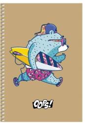 Shkolyaryk Publishing House Student Spirálfüzet - A5, Kockás, 96 Lap, Vegyes Szín (A5-SC-096-6116K)