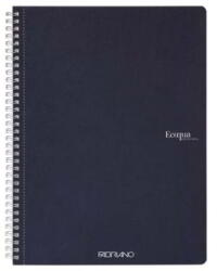 Fedrigoni Ecoqua A5 Vonalas Spirálfüzet - 70 Lapos, Sötétkék