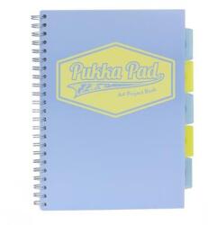Pukka Pad Pastel Project Book Spirálfüzet - A4, Vonalas, 100 Lap, Vegyes Szín (8630-PST)