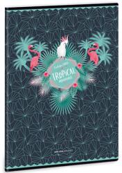 Ars Una Pink Flamingo négyzethálós kapcsos füzet A/4