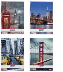 Herlitz 09542986 Spirálfüzet - A4, 70 Lap, City, Vonalas