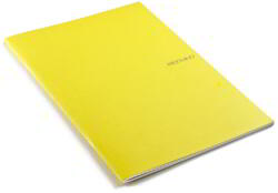 Fedrigoni Ecoqua Original A4 Sima Füzet - 40 Lapos, Sárga