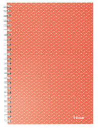 Esselte Colour Breeze Spirálfüzet - A5, Kockás, Korall (628468)
