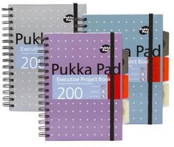 Pukka Pad Metallic Project Book Spirálfüzet - A5, Vonalas, 100 Lap, Vegyes Szín (6336-MET)
