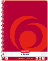 Herlitz 1 A4 Kockás Spirálfüzet - 60 Lapos