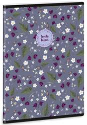 Ars Una Ars Una: Lovely Bloom Bluebells extra kapcsos kockás füzet A/5