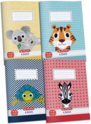 Herlitz Cute Animals A5 1. Osztályos Vonalas Füzet - Többféle, 32 Lapos