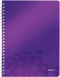 Leitz jegyzetfüzet WOW A4, PP, vonalas, lila (46370062)