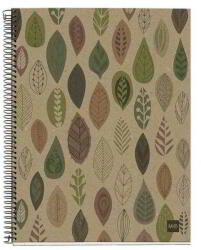 Miquelrius Ecoleaves A5 Vonalas Spirálfüzet - 4x30 Lapos