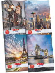 Herlitz City A5 Kockás Füzet - Többféle, 32 Lapos