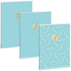 Ars Una Ars Una: Soft Touch Turquoise Spring extra kapcsos ponthálós füzet A/4