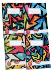Herlitz X. Book: Neon Art A5 Négyzetrácsos Füzet - Többféle, 32 Lapos